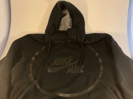 Nike Air Mens Black Cowl Neck Hoodie Sweatshirt XL Pullover  - £18.19 GBP