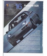 1981 Porsche 928 Print Ad Automobile car 8.5&quot; x 11&quot; - $27.52 CAD
