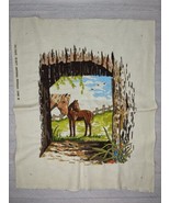 Vintage Horse Equestrian Paragon Needlecraft Crewel Embroidery Finished ... - £28.24 GBP
