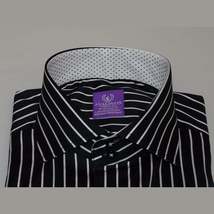 Men Shirt J.Valintin Turkey-Usa 100% Egyption Cotton Axxess Style 1594-14 Black image 8