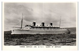 RPPC The Furness Bermuda Line Cruise Ship Postcard Boat - £37.43 GBP