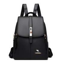 Winter 2021 Women Leather BackpaFashion Shoulder Bags Female Backpack Ladies Tra - £41.99 GBP