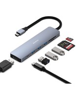 BENFEI USB C HUB 7in1, USB C HUB Multiport Adapter with USB-C to HDMI, U... - £26.54 GBP