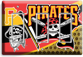 Pittsburgh Pirates Baseball Team 3 Gfci Light Switch Plates Man Cave Room Decor - £13.12 GBP