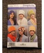 Simplicity Misses Fleece hats Pattern #2494 - £10.07 GBP