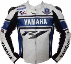 YAMAHA R1 Motorbike Leather Jacket Mens Racing Biker Motorcycle Leather Jackets - £116.92 GBP