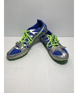 Nike Zoom Rival S Mens Sz 14 Running Shoes Gray Green Blue Track Spikes ... - €17,12 EUR