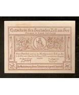 Austria Gutschein d. SEEBAD ZELL Am SEE 50 heller 1920 Austrian Notgeld ... - £7.85 GBP