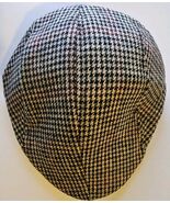 American Bears Men&#39;s Flat Cap Black &amp; Burgundy Polyester One Size Fit All - €8,58 EUR