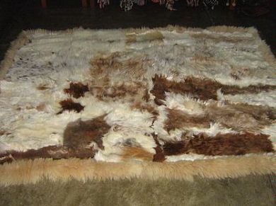 Primary image for Soft Baby alpaca fur carpet, design, Maronge, 80 x 60 cm/ 2'62 x 1'97 ft