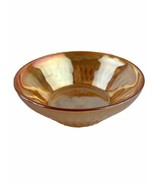 Vintage Amber Starburst Pattern Carnival Glass Bowl - $13.16 CAD