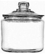 Anchor Hocking ~ 3 Quart ~ Clear Glass ~ Apothecary Jar ~ Canister w/Lid - $37.40