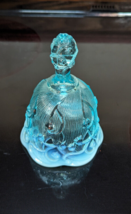 Fenton Glass Lily of the Valley Bell Blue Opalescent 5 1/2&quot; VinTaGe EAPG Antique - £15.49 GBP
