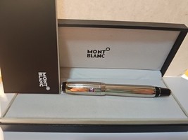 Montblanc Bohemie Black &amp; silver amethyst rollerball Pen, box and user g... - $298.44