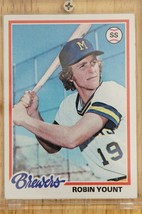 Vintage 1978 Topps Baseball Card ROBIN YOUNT Milwaukee Brewers #173 Shortstop - £6.92 GBP