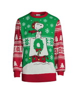 Peanuts Men&#39;s Snoopy Christmas Sweater with Long Sleeves Size 3XL (54-56... - $24.74