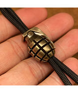 Brass Grenade Knife Bead, EDC Lanyard Making Supply - $13.99