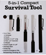5 in 1 Compact Survival Tool - $49.05 CAD