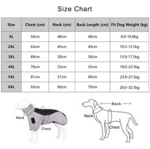 Winter Large Dog Clothes Waterproof Big Dog Jacket Vest With High Collar Warm Pe - £32.07 GBP+