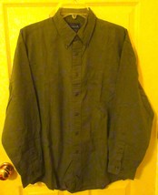 Man&#39;s dress shirt M olive green - £7.82 GBP