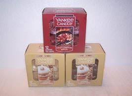 Yankee Candle Pumpkin Trifle &amp; Crisp Campfire 12 Pack Scented Tea Light Candle - £30.44 GBP