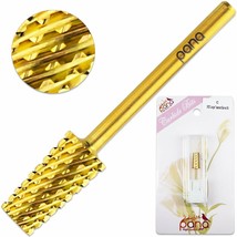 Professional Gold Large Tapered Barrel Nail Drill Bit Coarse Grit - £27.35 GBP
