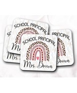 School Principal Gift, Principal Coasters, Rainbow Gift, Principal Appre... - £3.92 GBP