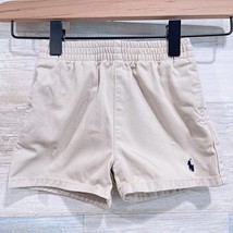 Ralph Lauren Pull On Chino Shorts Beige Cotton Casual Baby Boys 9 Months 9M - $9.89