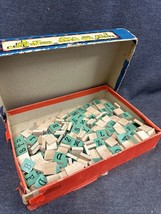 Vintage Game Anagrams And Letters On Wood Milton Bradley USA #4720 Tiles Crafts - £10.86 GBP