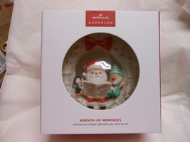 Hallmark Keepsake &quot;Wreath of Memories&quot; 2024 Porcelain &amp; 14K Gold Ornamen... - $13.76
