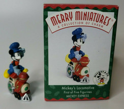 1998 Hallmark Merry Miniatures Mickey Express Mickey&#39;s Locomotive  U119 ... - £7.94 GBP