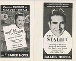 6 Baker Hotel Mural Room &amp; Peacock Terrace Ad Flyers Dallas Texas 1940&#39;s... - £45.41 GBP