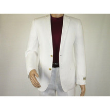 Men's Summer Linen Suit Apollo King Half Lined 2 Button Modern Fit SLN8 White image 12