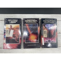 Lot of 3 NEW Star Trek VHS Tapes SEALED Wrath Of Khan Undisc. The Final ... - $21.77