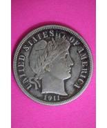 High Grade 1911 P Barber Liberty Dime Scarce Semi Key Date Silver Coin 51 - $34.82 CAD