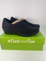 NEW Crocs busy day stretch asym wedge black size 8 women / Relaxed Fit - £29.12 GBP
