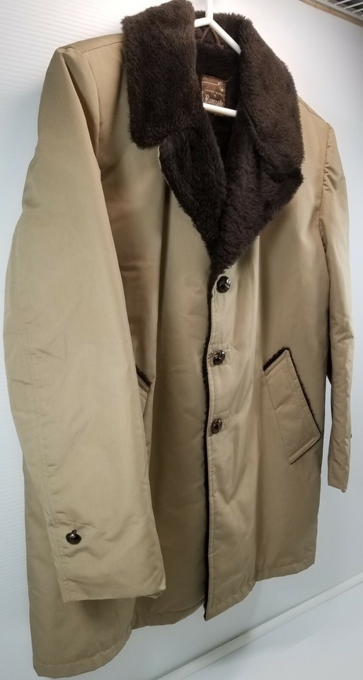 Vintage Fashion Tailored by Ramsgate Men's Tan Beige Coat Size 44 Item image 4