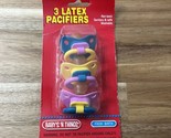 Vintage Baby’s ‘N Things 3 Latex Pacifiers 1998 New in Sealed Package NOS - £17.17 GBP