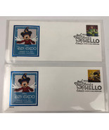 2 x D23 DISNEY PIXAR SEND A HELLO 1st DAY ISSUE UP STAMP ENVELOPE 19-21,... - $16.99