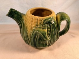 Majolica Corn Tea Pot No Lid - $15.99