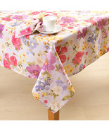 BEAUTIFUL Corinne  Bloom Pink Floral Print Tablecloth - 60x120  - £20.77 GBP