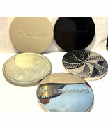 Lot of 5 BATH &amp; BODY WORKS 3-Wick Candle (3 silver-1 bl-b) Jar Lids Cove... - $4.49