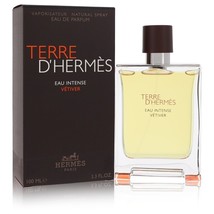 Terre D&#39;hermes Eau Intense Vetiver by Hermes Eau De Parfum Spray 3.3 oz for Men - £91.65 GBP