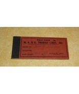 1957 MKO MISSOURI KANSAS OKLAHOMA TULSA BUS LINE TICKET PASS BOOK RARE P... - £111.77 GBP