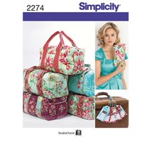 Simplicity Overnight Bag with Luggage Tag and Clutch Sewing Pattern, One Size - £13.32 GBP