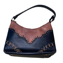 Justin Western Conceal Carry Embroidered Studded Tote Bag Purse Black/Ch... - $60.47