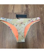 Triangl Swimwear Womens Cheeky Bikini Hipster Bottom Size XL New Floral Tan - $31.68
