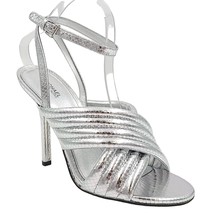 Michael Michael Kors Women Ankle Strap Stiletto Sandals Royce Size US 8M Silver - £55.23 GBP