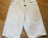 Vintage Boss White Jean Shorts Mens 33 Baggy 90&#39;s Skater Jnco Style - $31.05