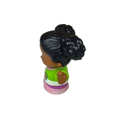 Fisher Price Little People African American Girl Tessa Figure 3" Green Purple Item image 3